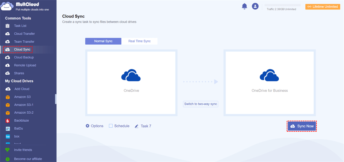 Sync OneDrive to OneDrive for Business
