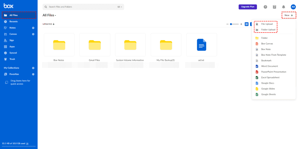 File Folder Upload