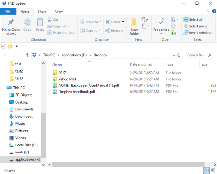Local Dropbox Folder