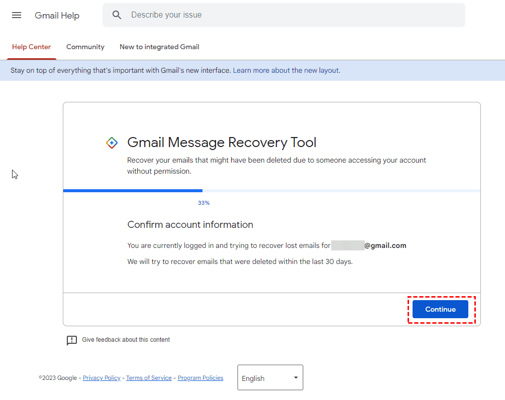 Gmail Message Recovery Tool