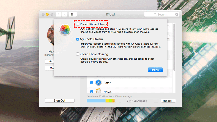Turn Off iCloud Photos on Mac