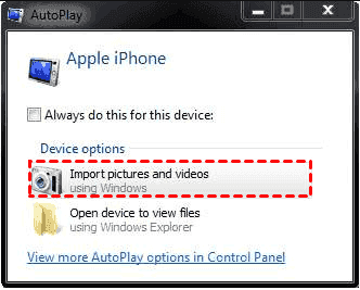 iPhone Autoplay Options