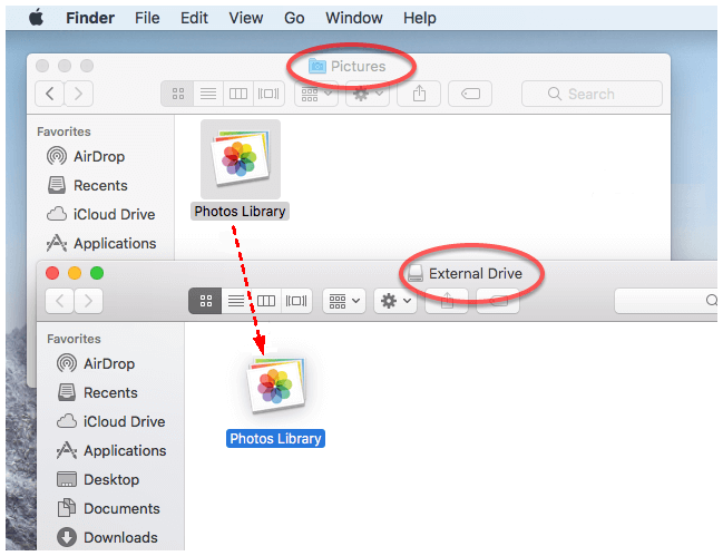 Move Mac Photos to External Drive