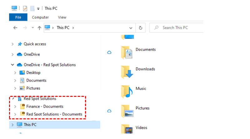 SharePoint on File Explorer