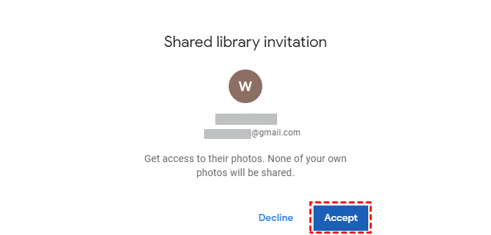 Accept Shared Library Invitation