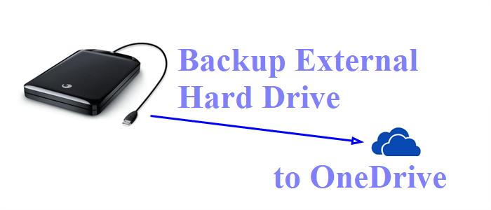 Backup an External Hard Drive to OneDrive