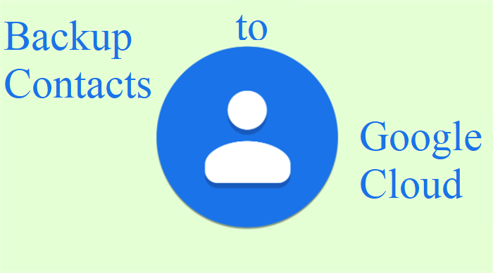 Backup Contacts to Google Cloud