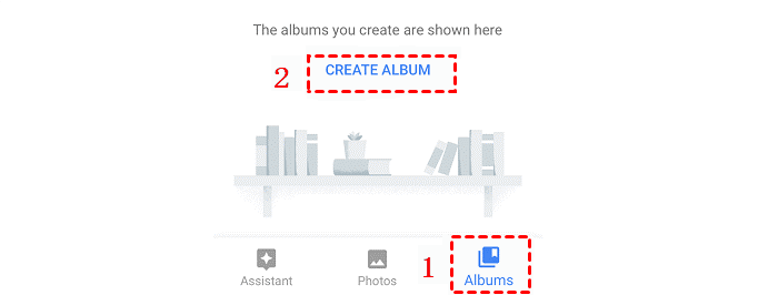 Create Album on Phone