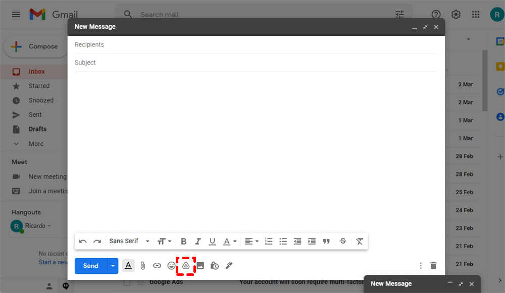 Compose an Email in Gmail