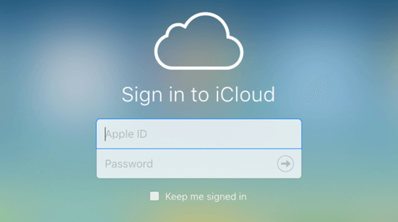 Sign in iCloud