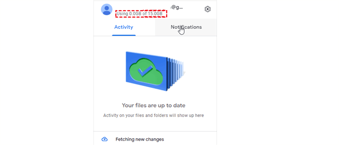 Storage Left on Google Drive