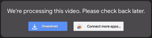 Google Drive視頻卡在處理狀態