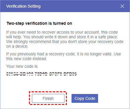 Finish phone number verification