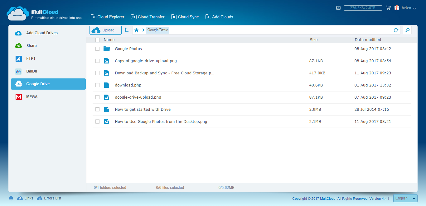 Manage Google Drive Manage Google Drive