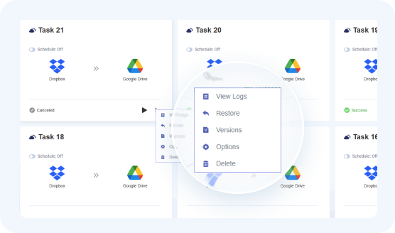 Restore backup