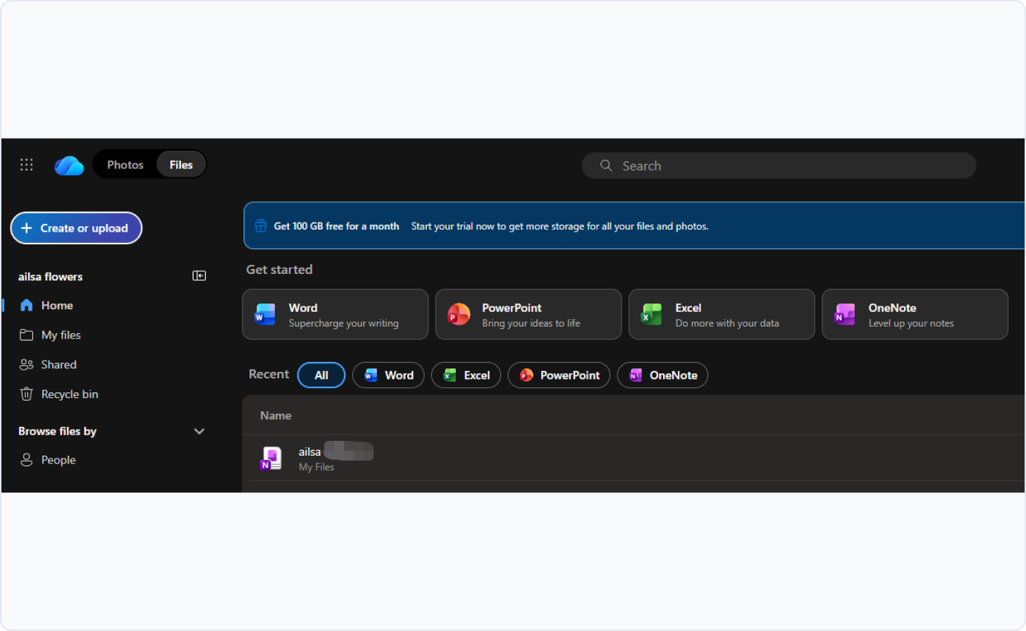 Upload files to OneDrive from the website