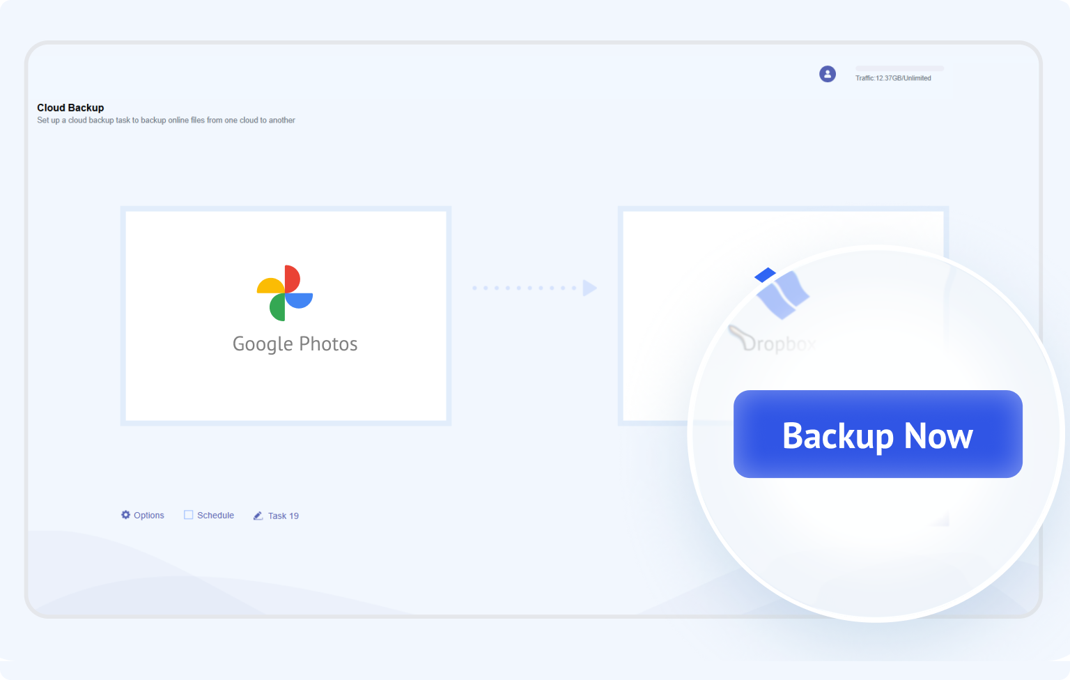 Run scheduled backup