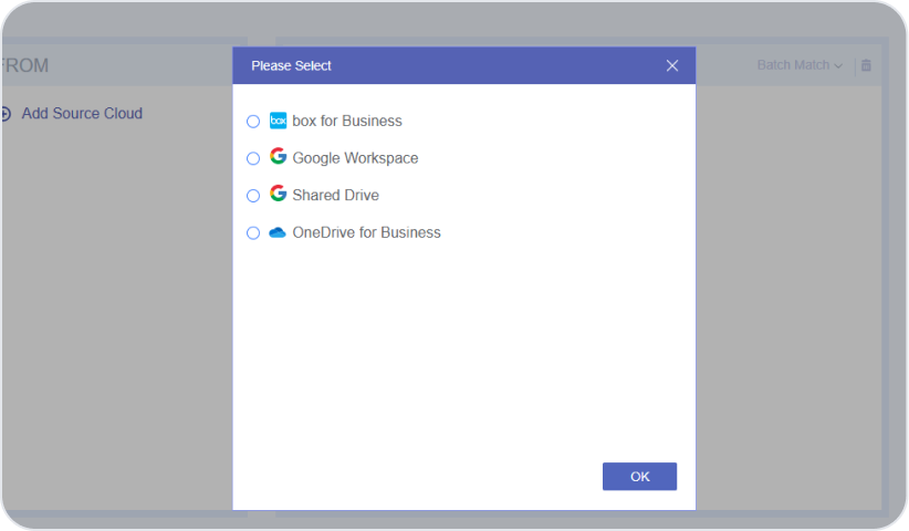 Pair user accounts in Team Transfer