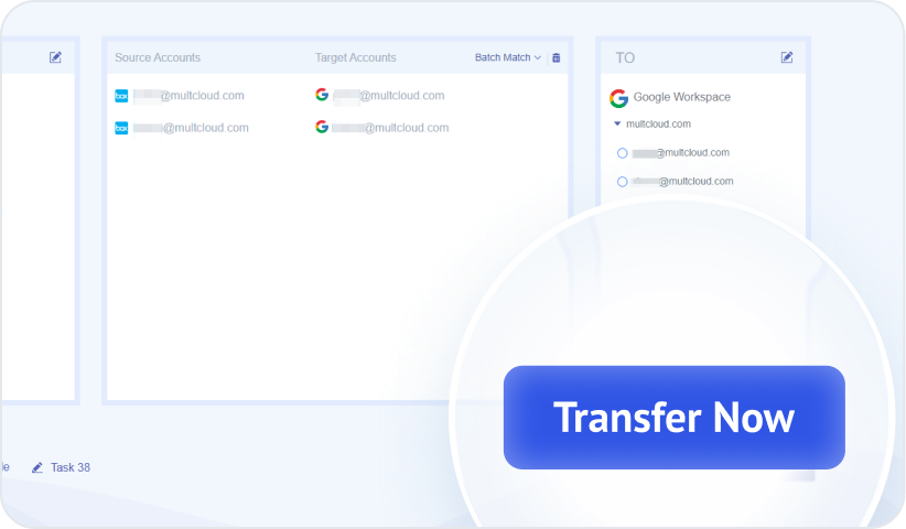 Start batch transfers from the Team Transfer task list