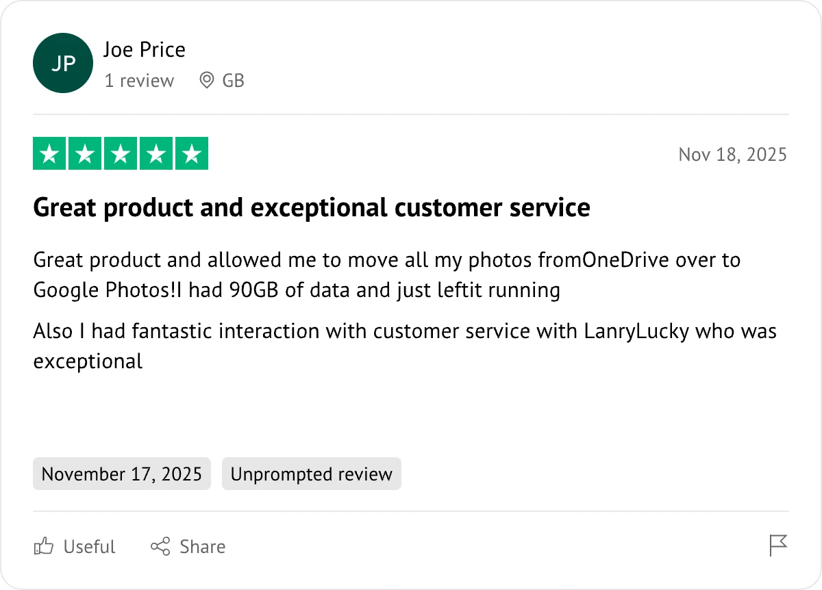 MultCloud 用戶評論