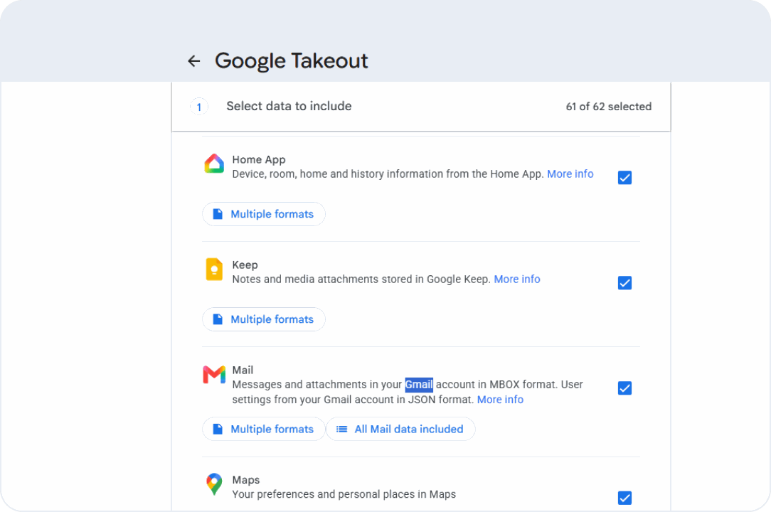 Google Takeout