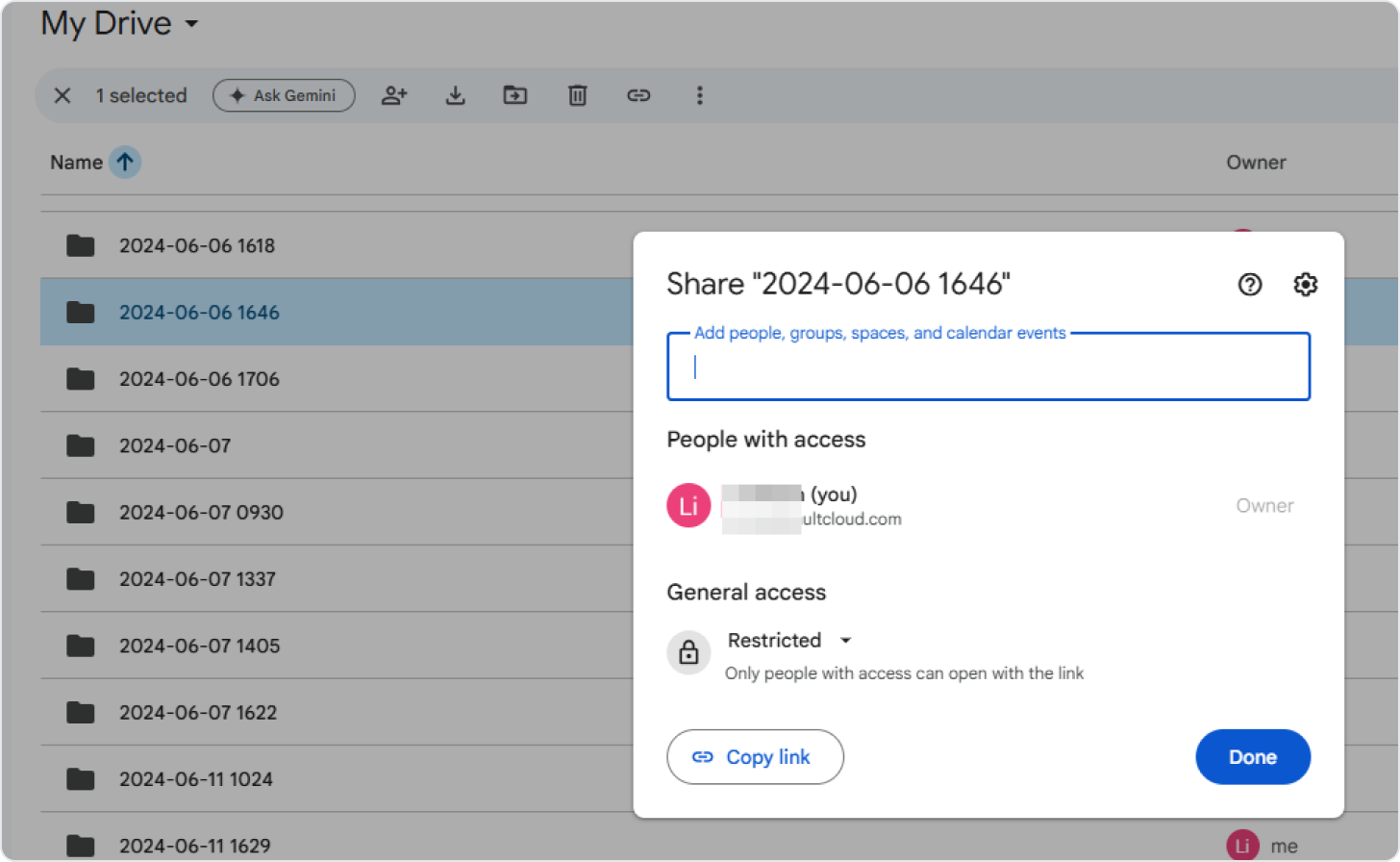 Shared folder and make a copy