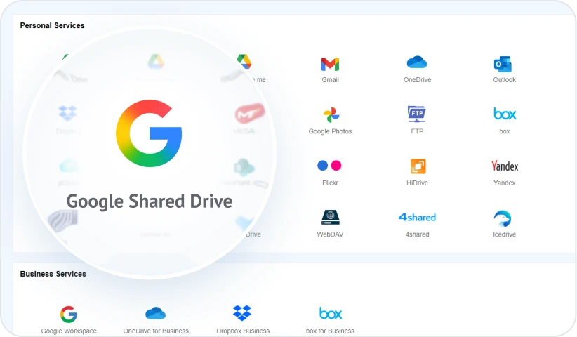 Add both Shared Drives