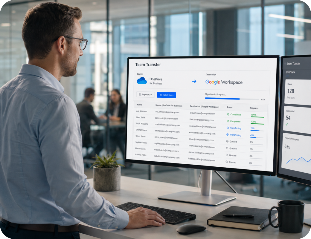 Business cloud transfer