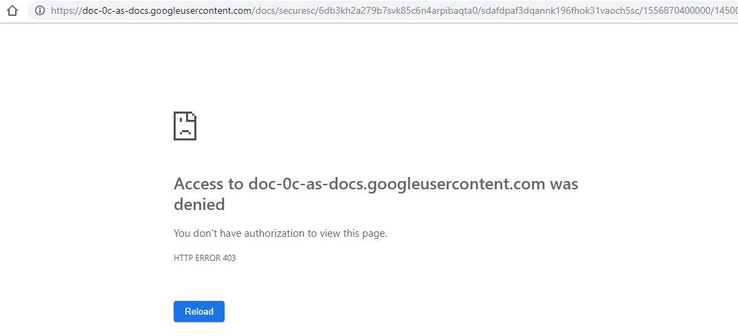 Google Drive访问被拒