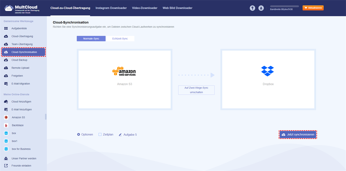 Amazon S3 mit Dropbox synchronisieren Amazon S3 mit Dropbox synchronisieren