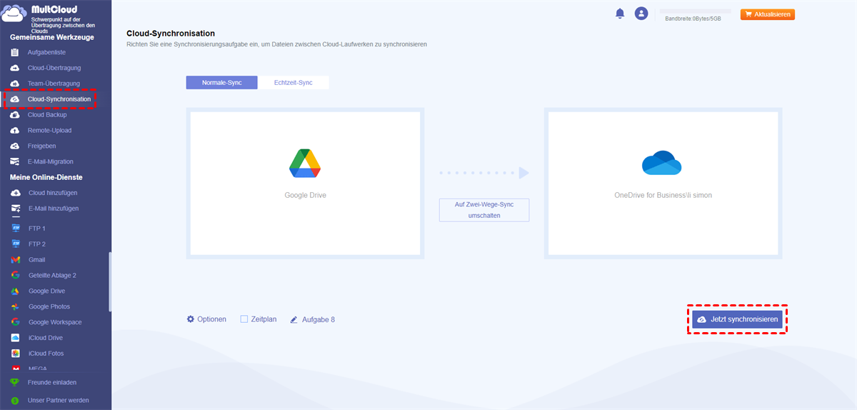 Google Drive mit OneDrive for Business synchronisieren Google Drive mit OneDrive for Business synchronisieren