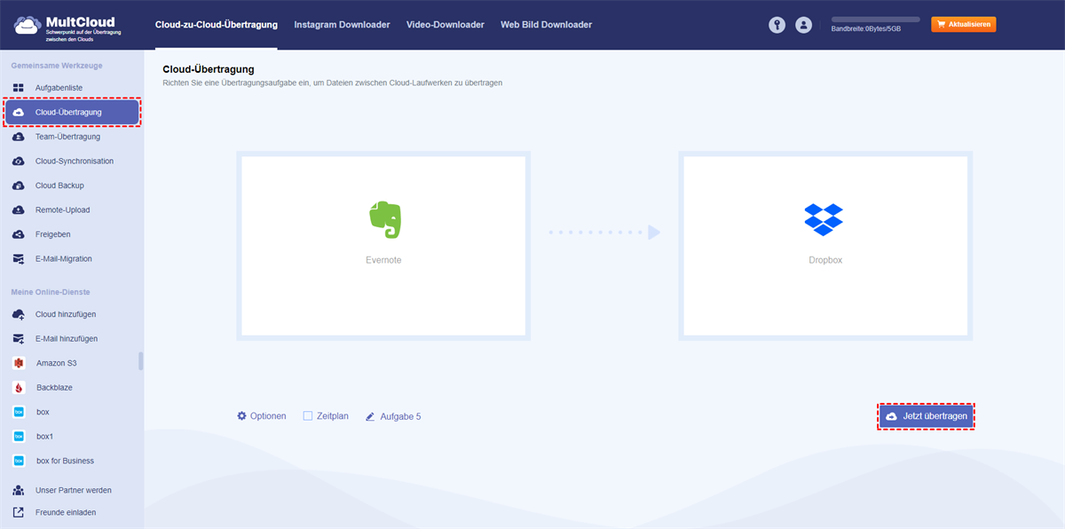 Evernote auf Dropbox übertragen Evernote auf Dropbox übertragen