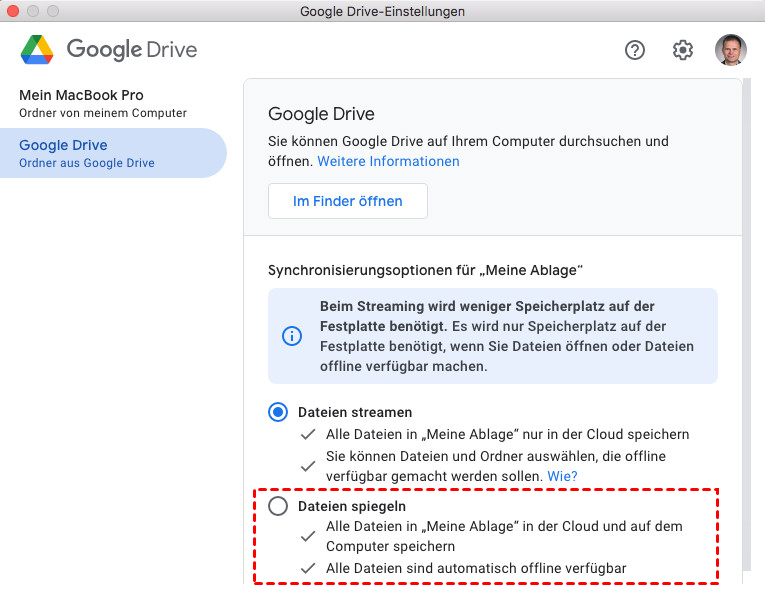 Zugriff auf Google Drive-Dateien vom Computer aus