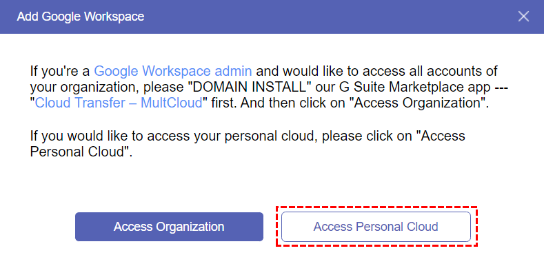 Access Personal Cloud