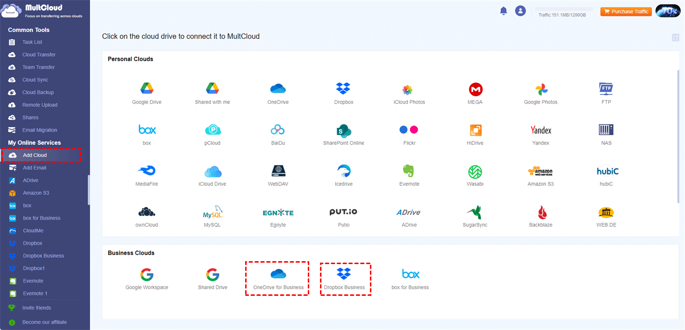 Add Box for Business and Dropbox for Business to MultCloud Add Box for Business and Dropbox for Business to MultCloud