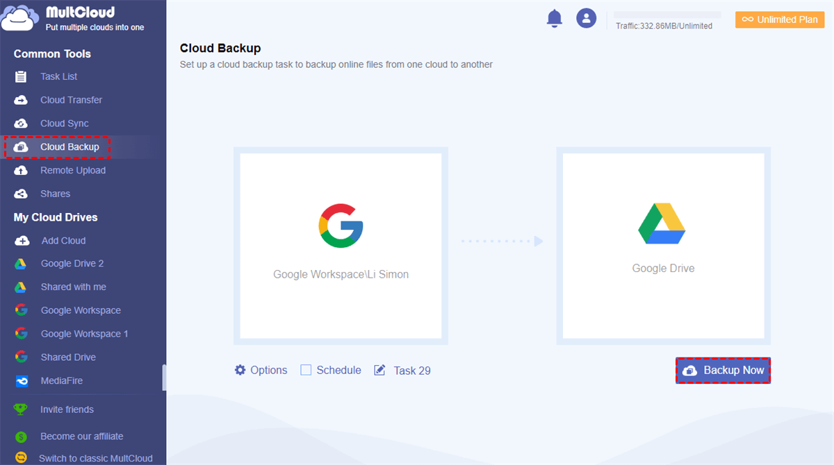 Backup Google Workspace for Education to Personal Google Drive