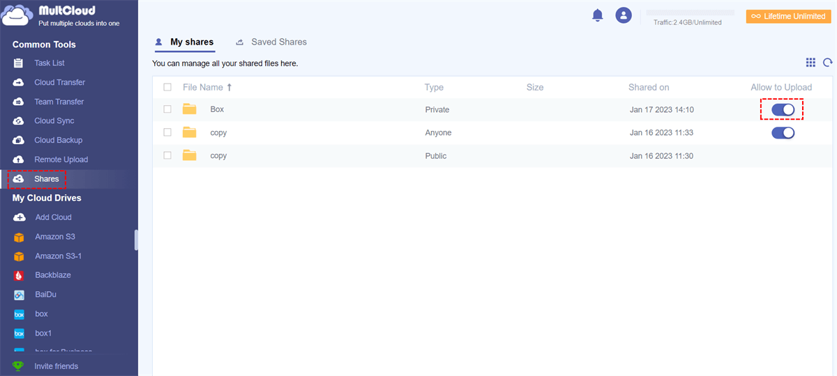 Allow Others to Upload Files to Dropbox