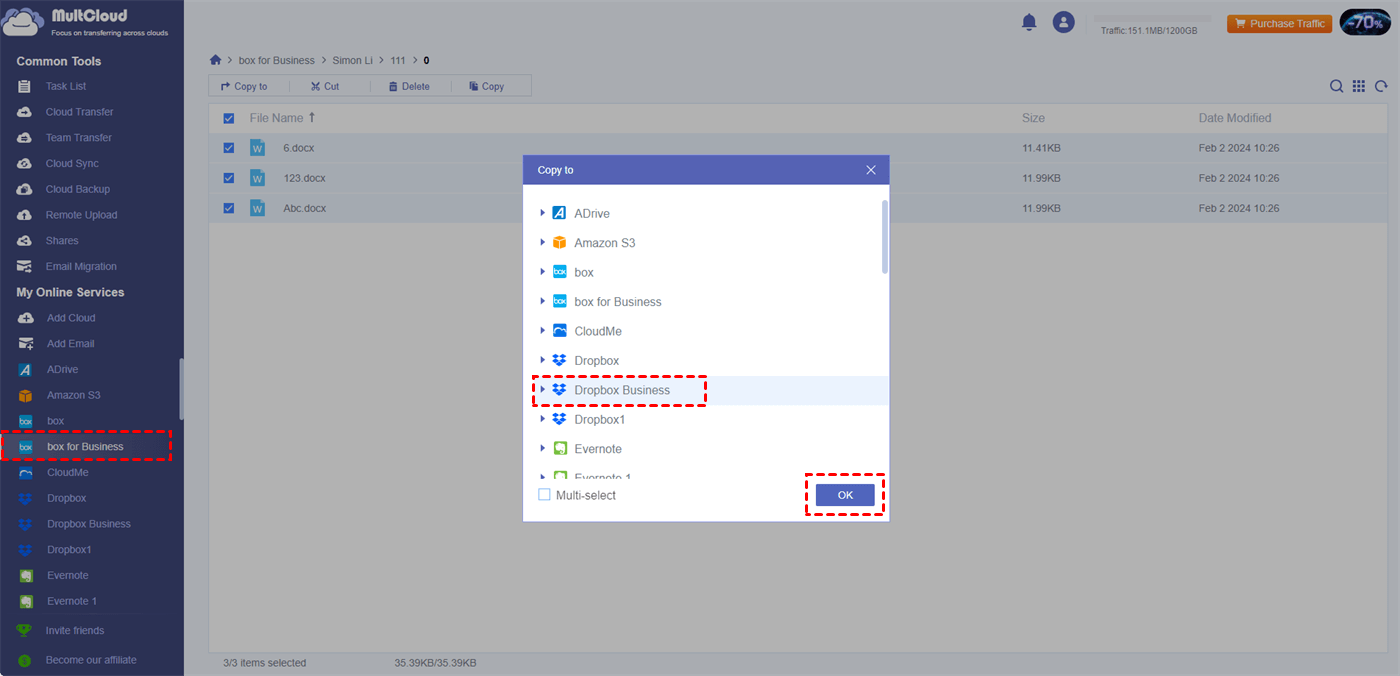 Copy Files from Box for Business to Dropbox for Business Copy Files from Box for Business to Dropbox for Business