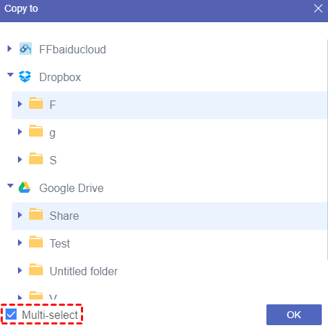 Choose the Destination of Your Copied Files