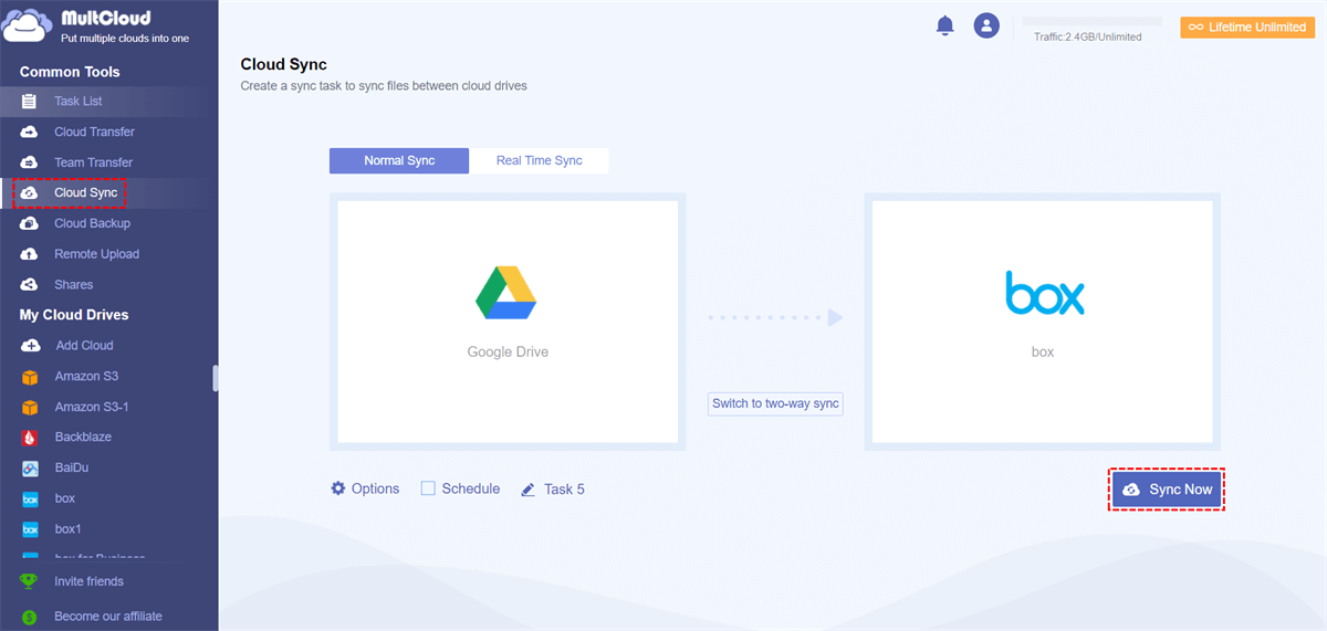 Sync Google Drive with Box