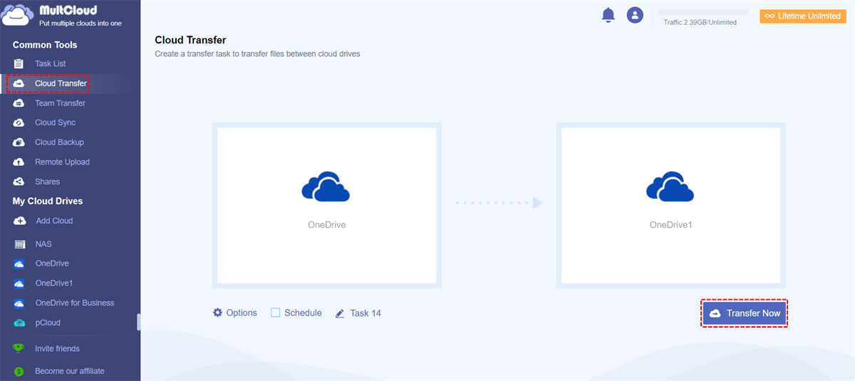 Transfer OneDrive to Another Account