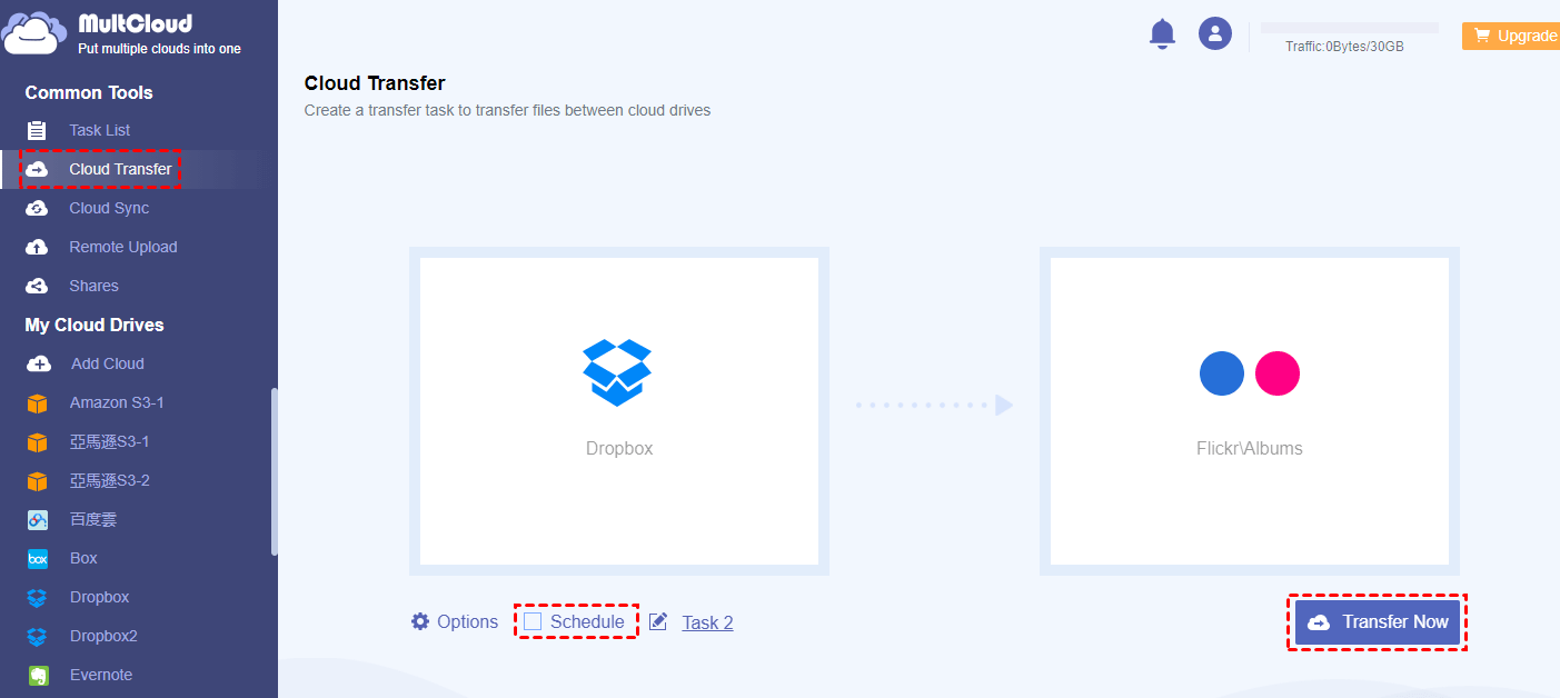 Scheduled Dropbox to Flickr Transfer