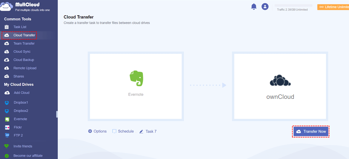 Transfer Evernote to ownCloud