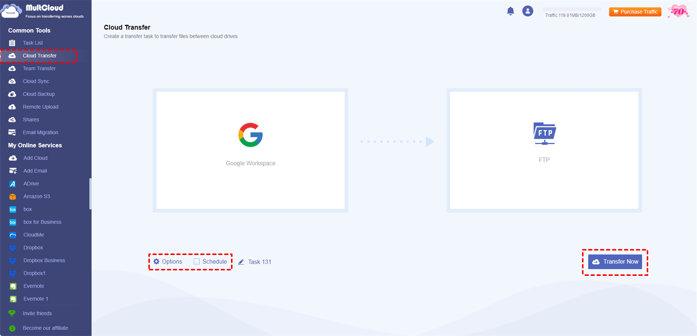 Transfer Files from Google Workspace to SFTP Transfer Files from Google Workspace to SFTP