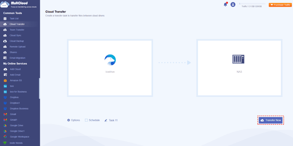 Transfer Icedrive to Synology NAS Transfer Icedrive to Synology NAS