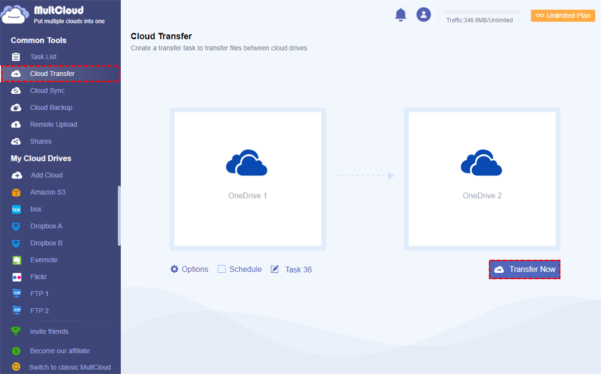 Transfer OneDrive to Another Account