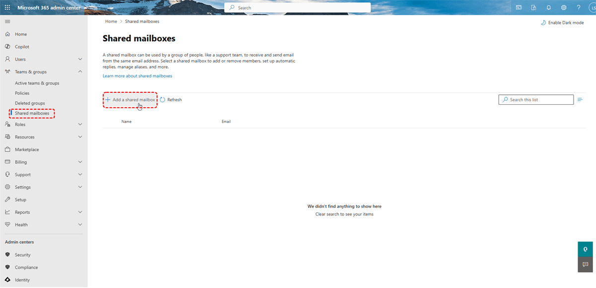 Add A Shared Mailbox Add A Shared Mailbox