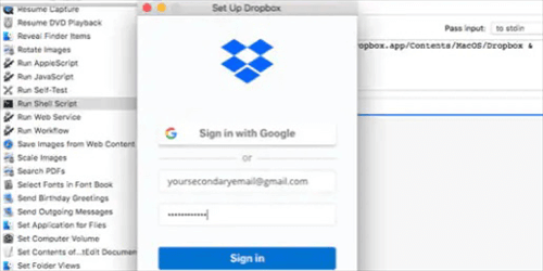 Change to Another Dropbox Account on Mac