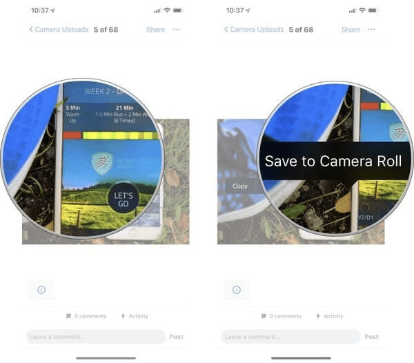 Save Dropbox Videos to Camera Roll