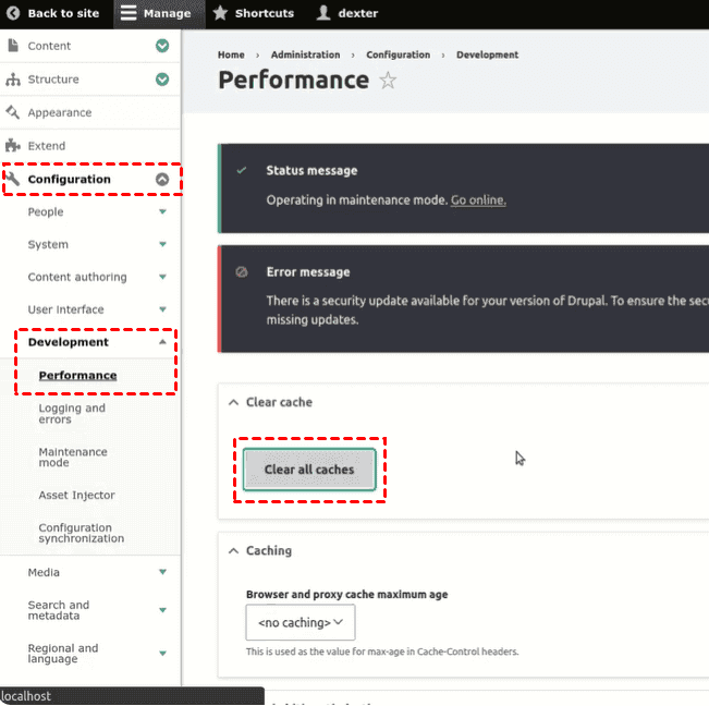 Drupal Clear All Caches